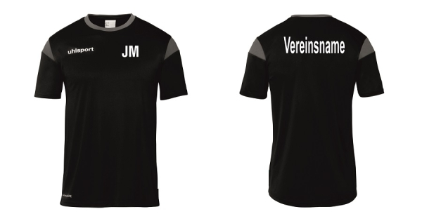 Spielgemeinschaft Squad27 Trainingsshirt, schwarz-grau inkl. Druck